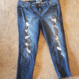 Distressed Torrid Boyfriend Jeans